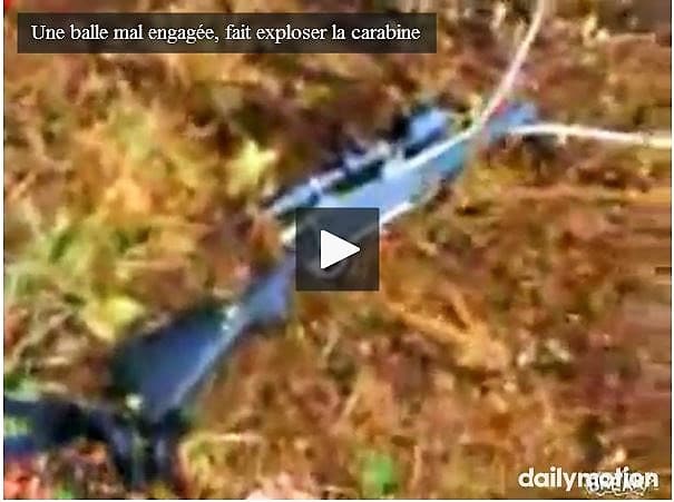 Chasse : Astuces, Explications. canon bouché explosion