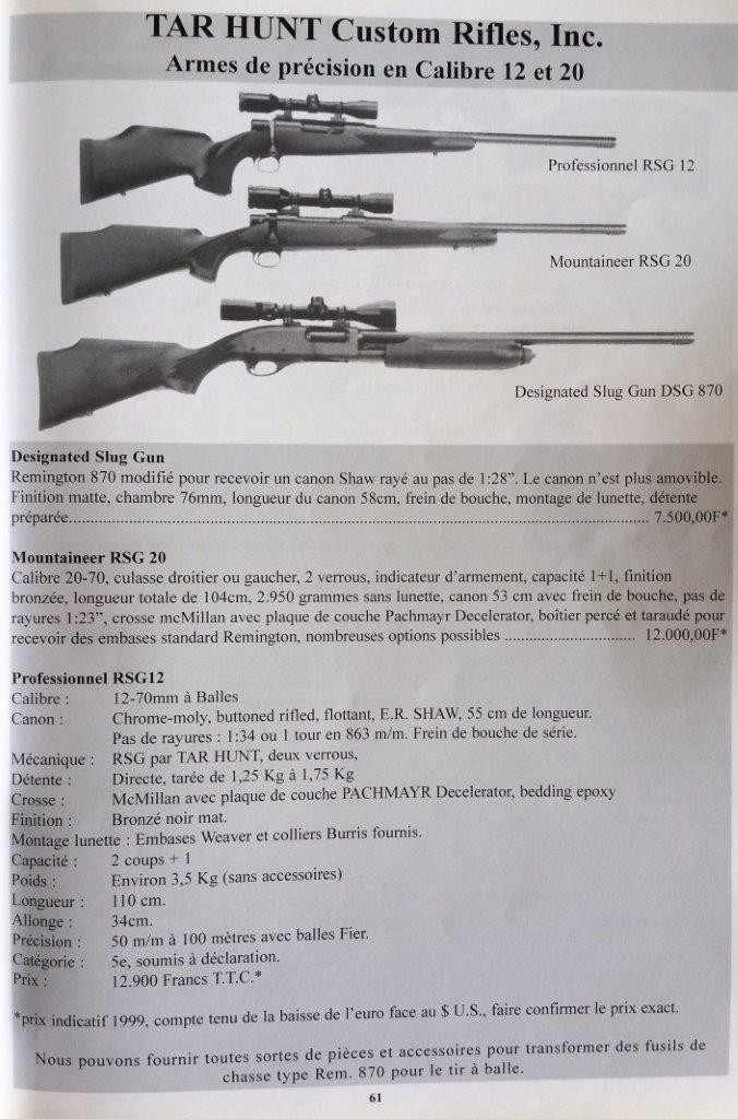 catalogue esp n°5 fusil custom