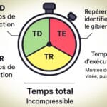 Tir : Temps de Détection,Temps de Réaction, Temps d’Exécution, Temps Total. temps réaction