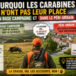 Pourquoi limiter l'usage des carabines en battue en rase campagne et en zone périurbaine ? carabine rase campagne