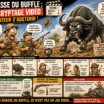 Chasse du buffle : Analyse vidéo et erreurs à éviter face à une charge. buffle