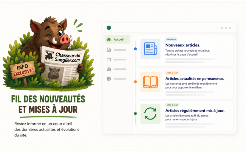 Accueil du site : Fil des nouveautés et mises à jour ⭐⭐⭐⭐⭐